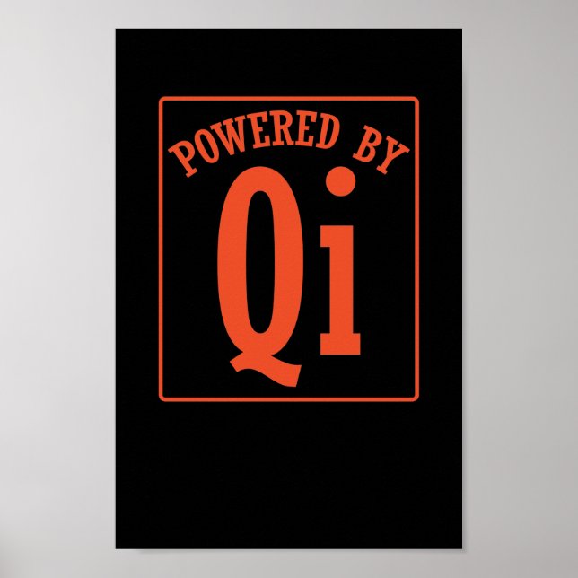 Qigong Powered By Qi or Chi Poster (Front)