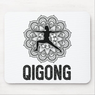 Qigong Yin Yang Martial Arts Tai Chi Yoga Meditati Mouse Pad