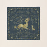 Qilin At Rest Golden Tapestry Scarf<br><div class="desc">Fantastic Beasts: The Secrets of Dumbledore | Check out this golden tapestry featuring a Qilin at rest.</div>