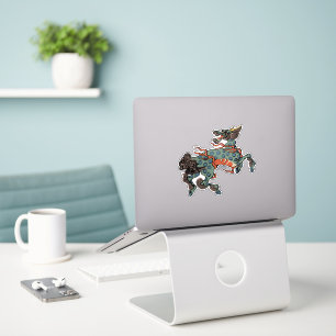 Qilin Chinese mythology creature illustration Sticker