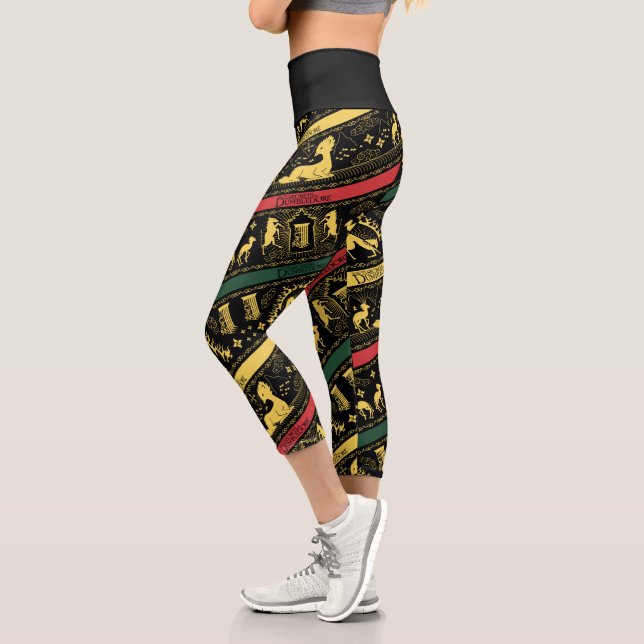 Qilin Layered Pattern Capri Leggings (Left)