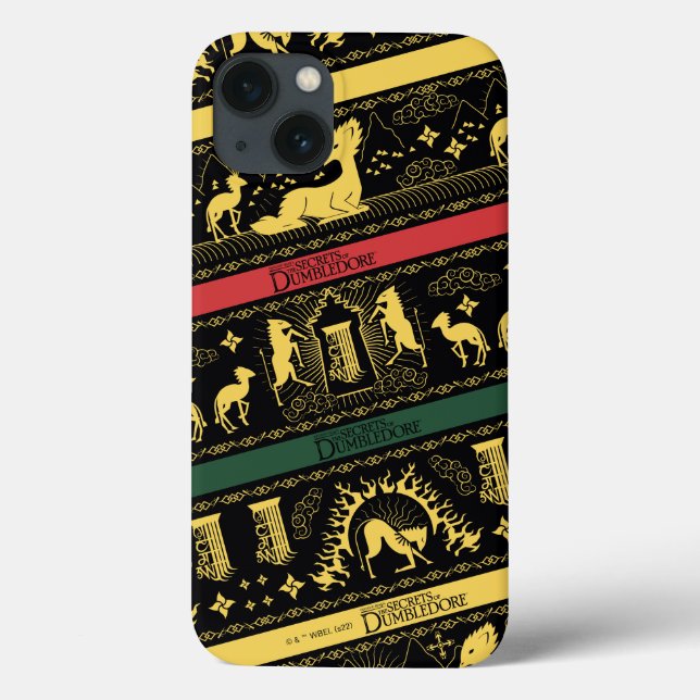 Qilin Layered Pattern Case-Mate iPhone Case (Back)
