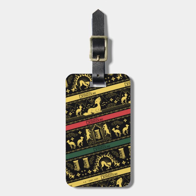 Qilin Layered Pattern Luggage Tag (Front Vertical)