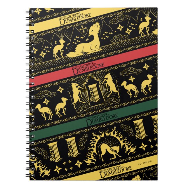 Qilin Layered Pattern Notebook (Front)