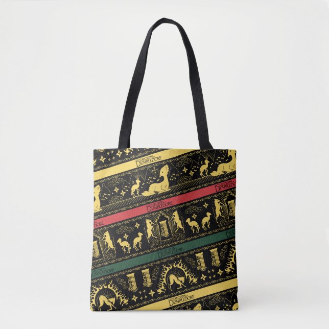 Qilin Layered Pattern Tote Bag (Front)
