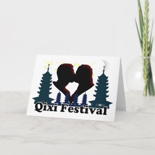 Qixi Festival  _ Chinese Valentines Day Holiday Card