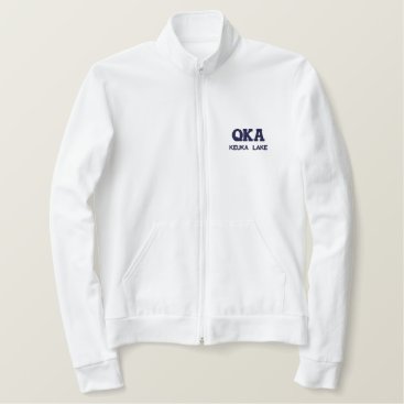 QKA Keuka Lake New York Hoodie Embroidered Jacket