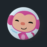 Qkids Momo button<br><div class="desc">Hi there! Here is a Momo Monkey button for you, it's a good choice to wear one in the classroom! There are also other characters to choose from.</div>