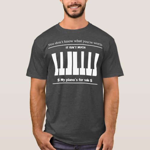 Qotsa I am Designer piano design T_Shirt