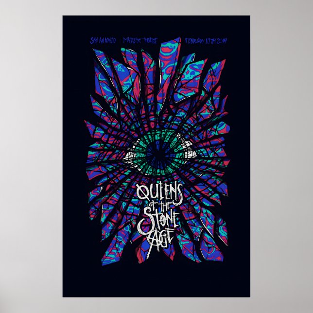 QOTSA REPRODUCTION Gig Poster Matte  Art Print (Front)