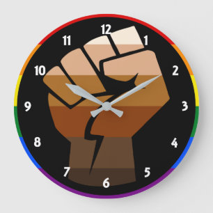 QPOC Pride Large Clock