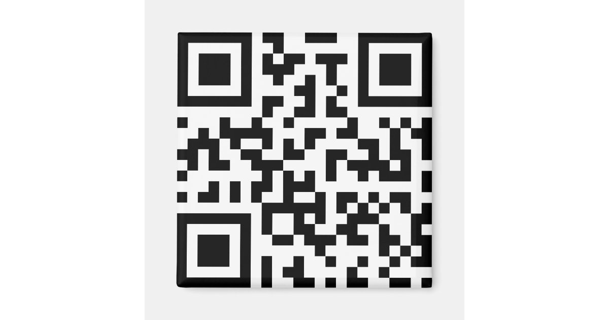QR соde. Qr-code. Barcode Magnet | Zazzle