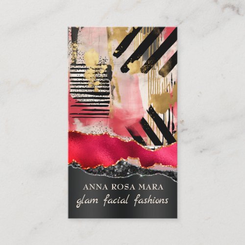 *~* QR AP5 Glam Punk Luxe 2 Fashion Bold Beauty  Business Card