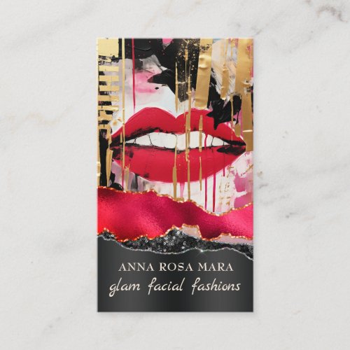 *~* QR AP5 Glam Punk Luxe 7 Fashion Bold Beauty  Business Card