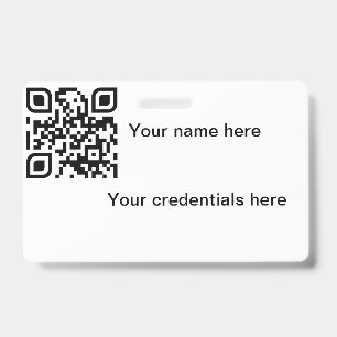 Qr badge