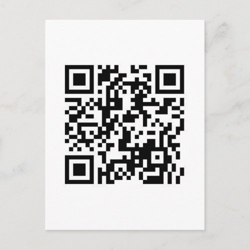 QR Barcode If this scan makes you smile show me Postcard