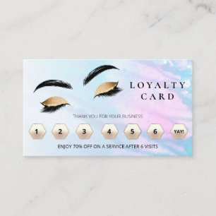 *~* QR Brows Eyes Lashes Thank You Rewards LOGO Loyalty Card