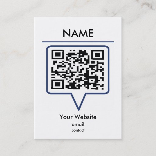Customizable QR Business Card