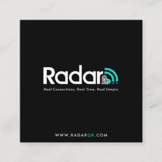 QR Cards, Square, 2.5" x 2.5" Square Business Card