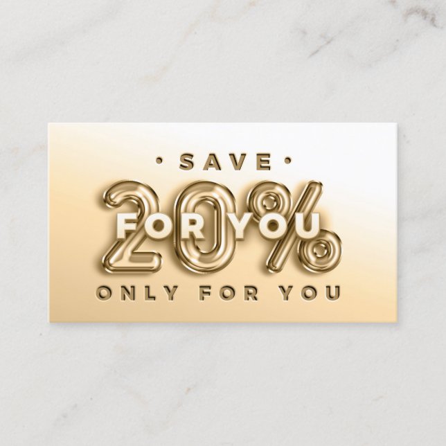 QR CODE 20%OFF INSERT THANK YOU CARD (Front)