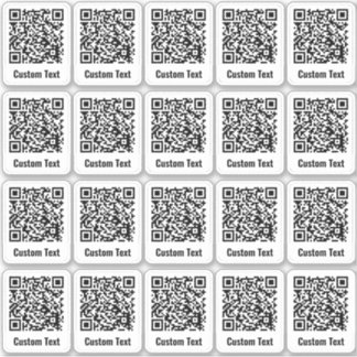 QR Code 20 Sticker Set