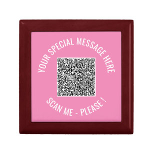 QR Code Add Special Message Modern Surprise Gift Box