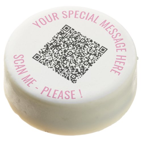 QR Code Add Special Message Modern Surprise Gift Chocolate Covered Oreo