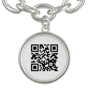 QR code add your own image charm Bracelet
