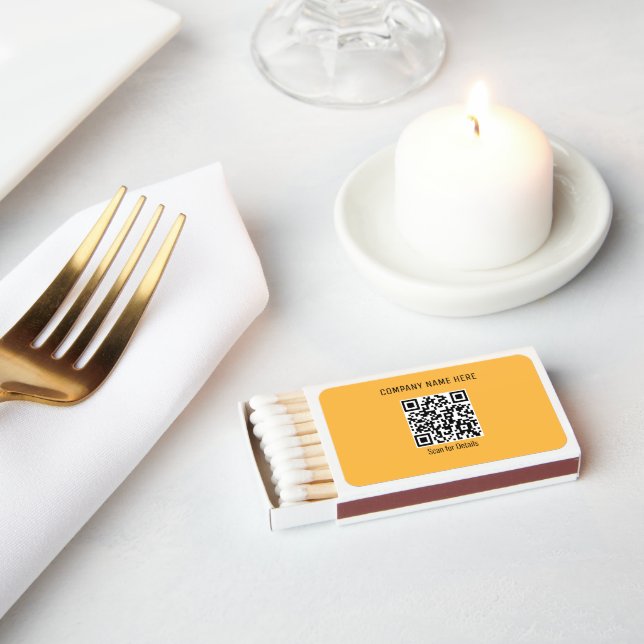 QR Code Added Unique & Personalized Design  Matchboxes (Insitu)