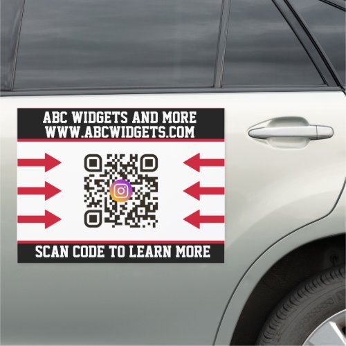 QR Code Advertising Marketing Business Car Car Mag Car Magnet