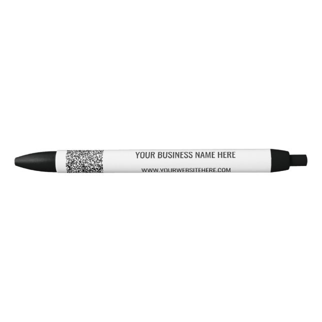 QR Code and Custom Text Business Promotional Pen (Front)