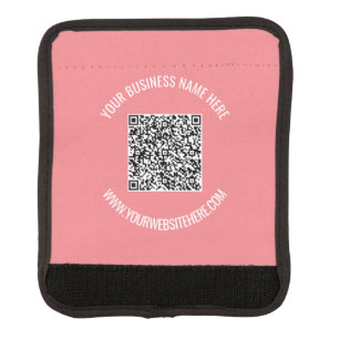 QR Code and Custom Text Luggage Handle Wrap