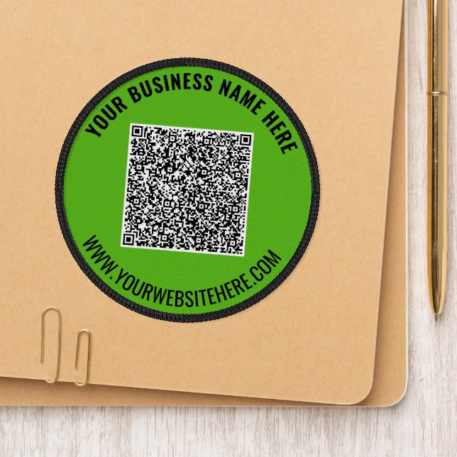 QR Code and Custom Text Patch Example (On Shoe Tip)