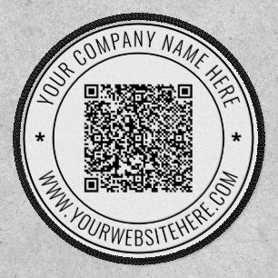 QR Code and Custom Text Personalized Patch Example