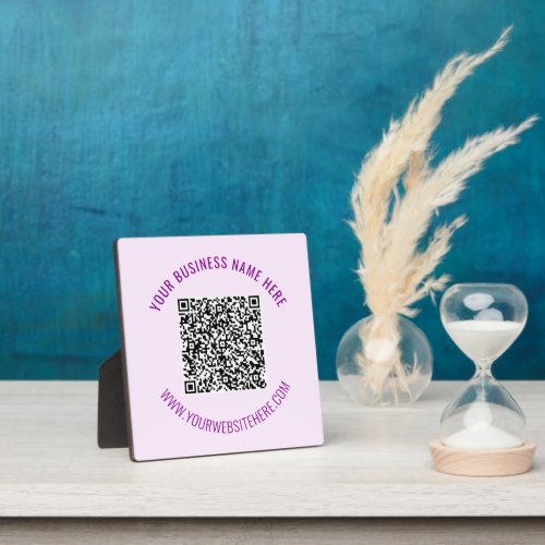 QR Code and Custom Text Personalized Plaque Gift