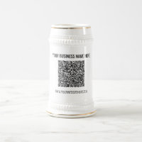 QR Code and Custom Text Professional Personalized 