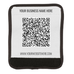 QR Code and Custom Text Professional Personalized Luggage Handle Wrap