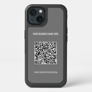 QR Code and Custom Text Professional Personalized iPhone 13 Case