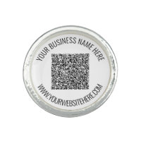 QR Code and Custom Text Professional Personalized 