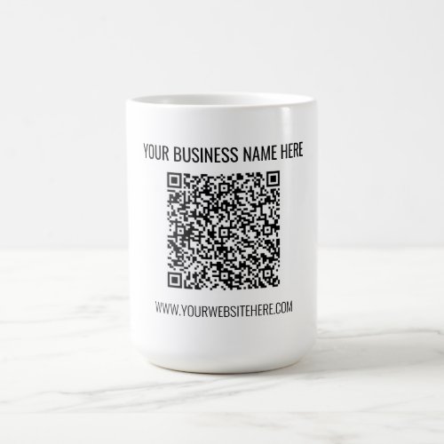 QR Code and Custom Text Professional Special Mug