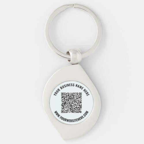 QR Code and Custom Text Promotional Keychain Gift