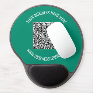QR Code and Custom Text Promotional Modern Gel Mouse Pad