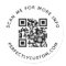 QR code and custom text round Sticker
