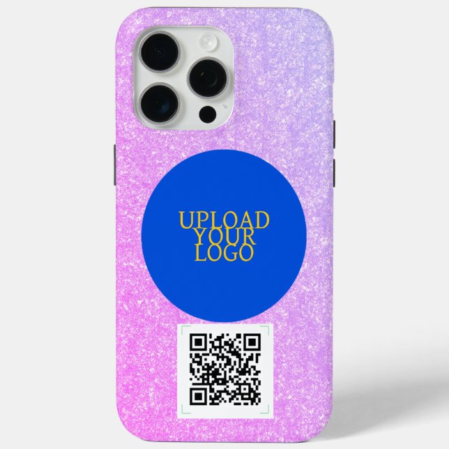 QR code and logo Case-Mate iPhone Case (Back)