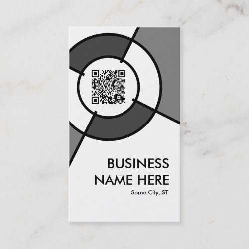 bold design your own QR code Business Card Template