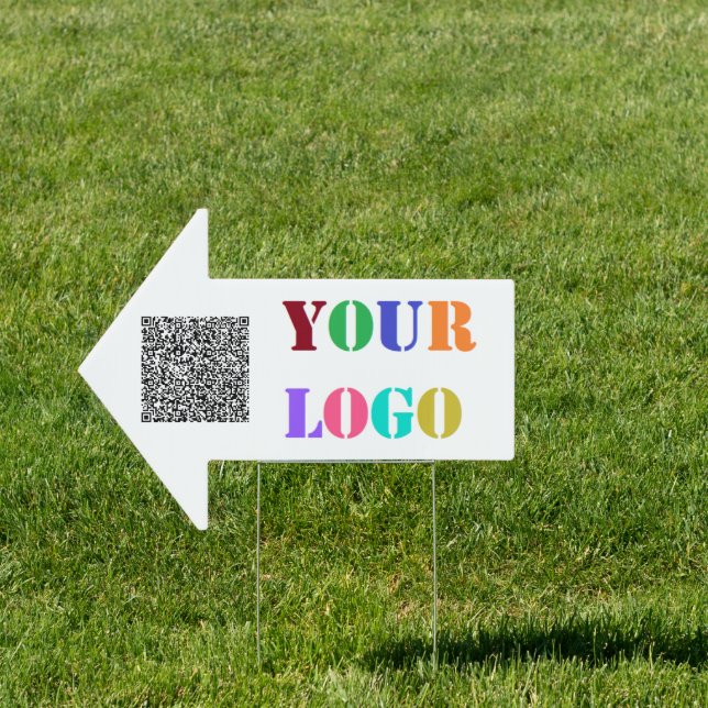 QR Code and Logo Your Promotional Business Sign (Insitu)