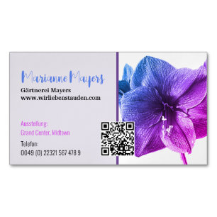 QR code and Photography  Business Card Magnet