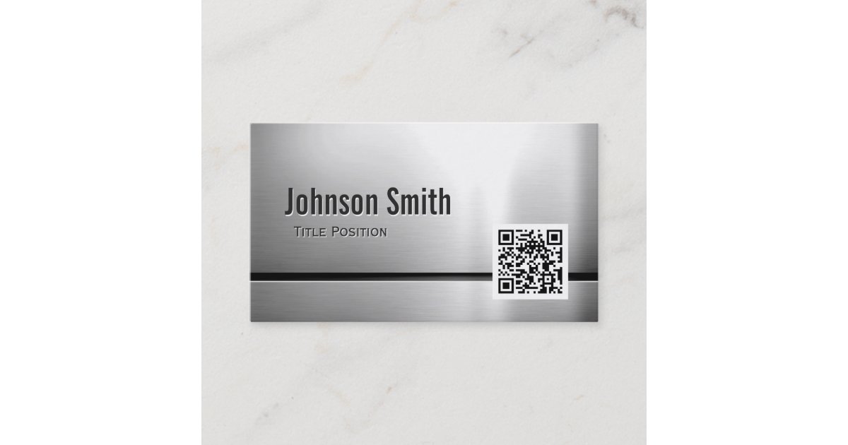 Top 30 Business Cards With QR Codes - Metal Business Cards