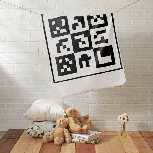 qr code baby blanket (In Situ)