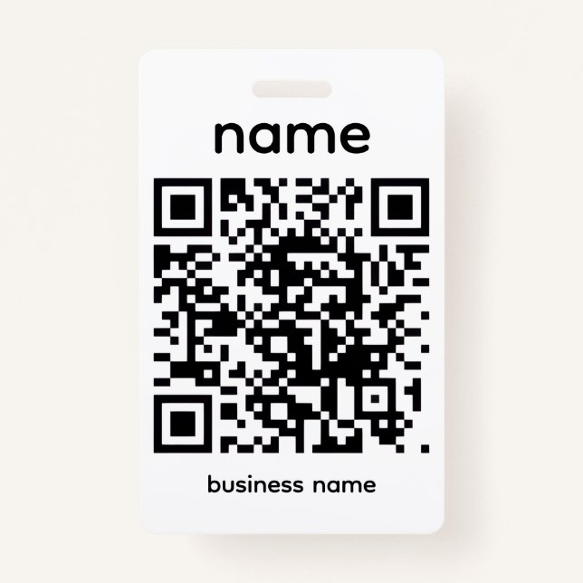 QR Code Badge (Front)